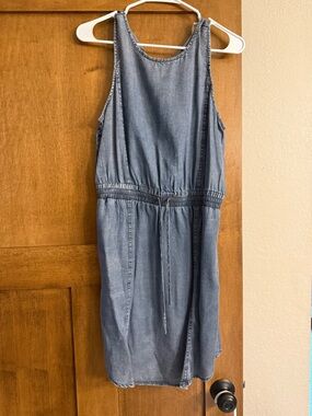 Doe & Rae Light Blue Denim Midi Dress